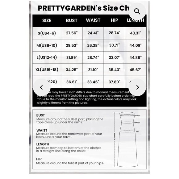 Pretty Garden Womens Flowy Small Maxi Dress Casual Cap Sleeve Smocked Bodice Bo - Picture 12 of 12